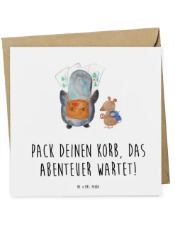 Gutschein Picknick Abenteuer mit Spruch in Weiß