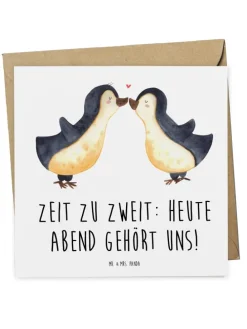 Gutschein Pärchenabend mit Spruch in Weiß