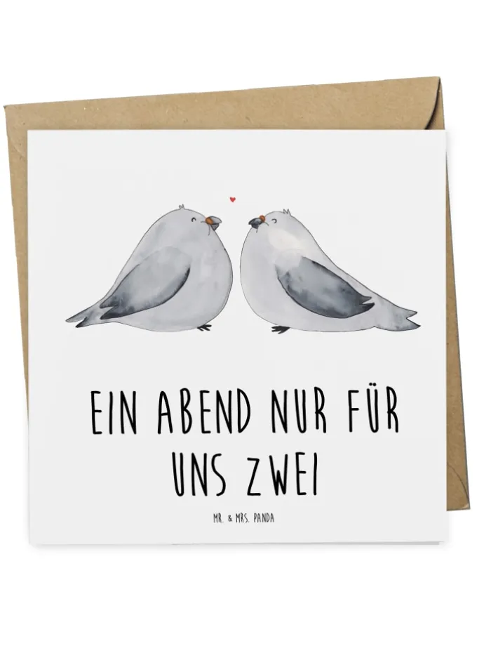 Gutschein Pärchenabend ZweiMenschkeit mit Spruch in Weiß