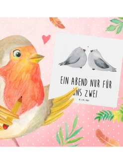 Gutschein Pärchenabend ZweiMenschkeit mit Spruch in Weiß