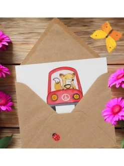 Gutschein Probefahrt im Traumauto mit Spruch in Weiß