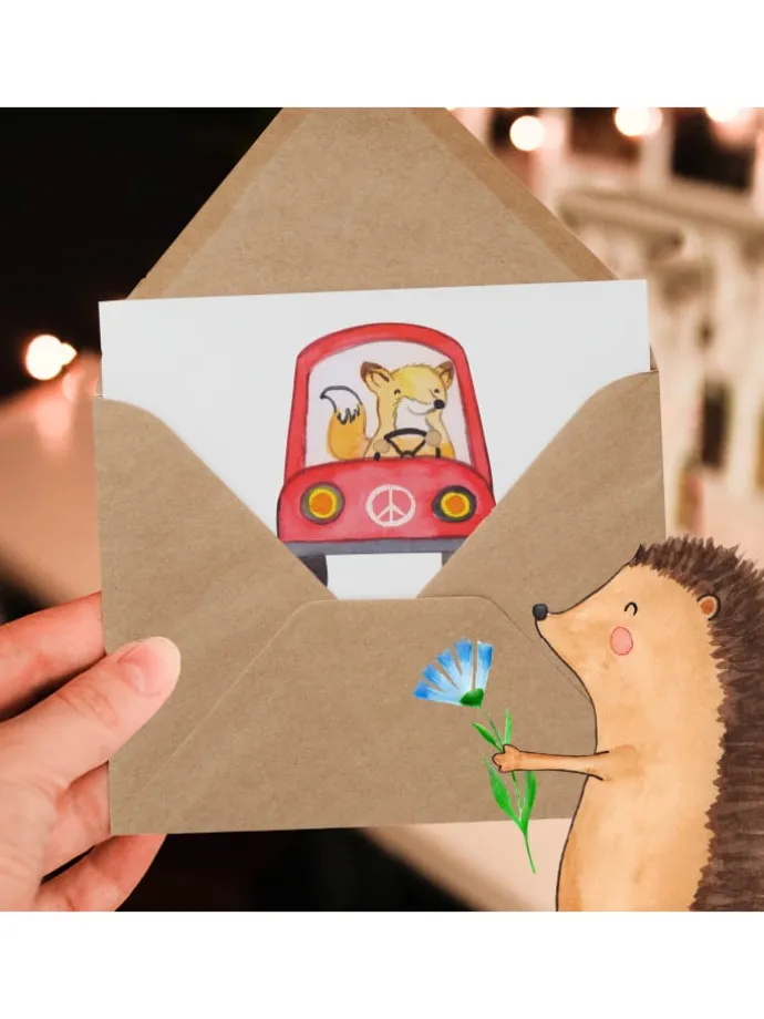 Gutschein Probefahrt im Traumauto mit Spruch in Weiß