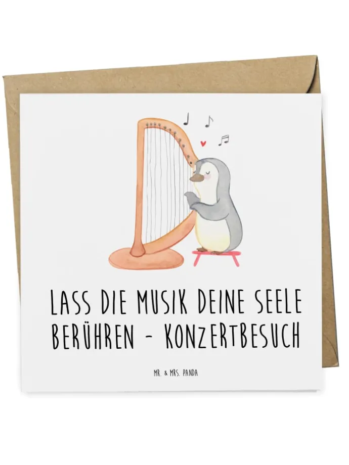 Gutschein Seele Konzertbesuch mit Spruch in Weiß