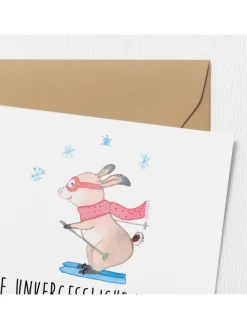 Gutschein Skiwochenende mit Spruch in Weiß