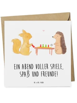 Gutschein Spieleabend Freude mit Spruch in Weiß