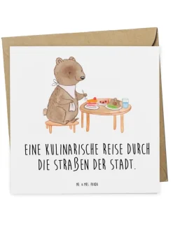 Gutschein Street Food Tour mit Spruch in Weiß