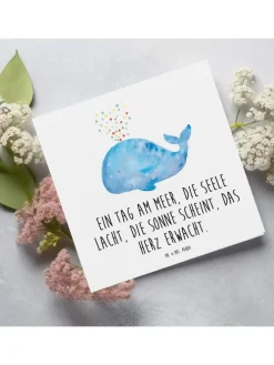 Gutschein Tagesausflug ans Meer mit Spruch in Weiß