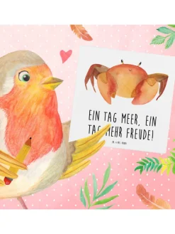 Gutschein Tagesausflug ans Meer Freude mit Spruch in Weiß