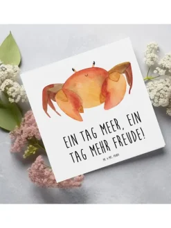 Gutschein Tagesausflug ans Meer Freude mit Spruch in Weiß