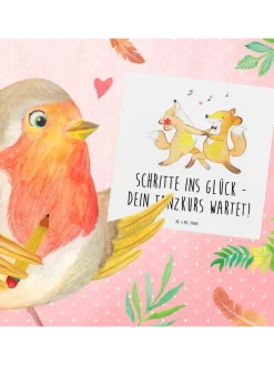 Gutschein Tanzkurs Glück mit Spruch in Weiß