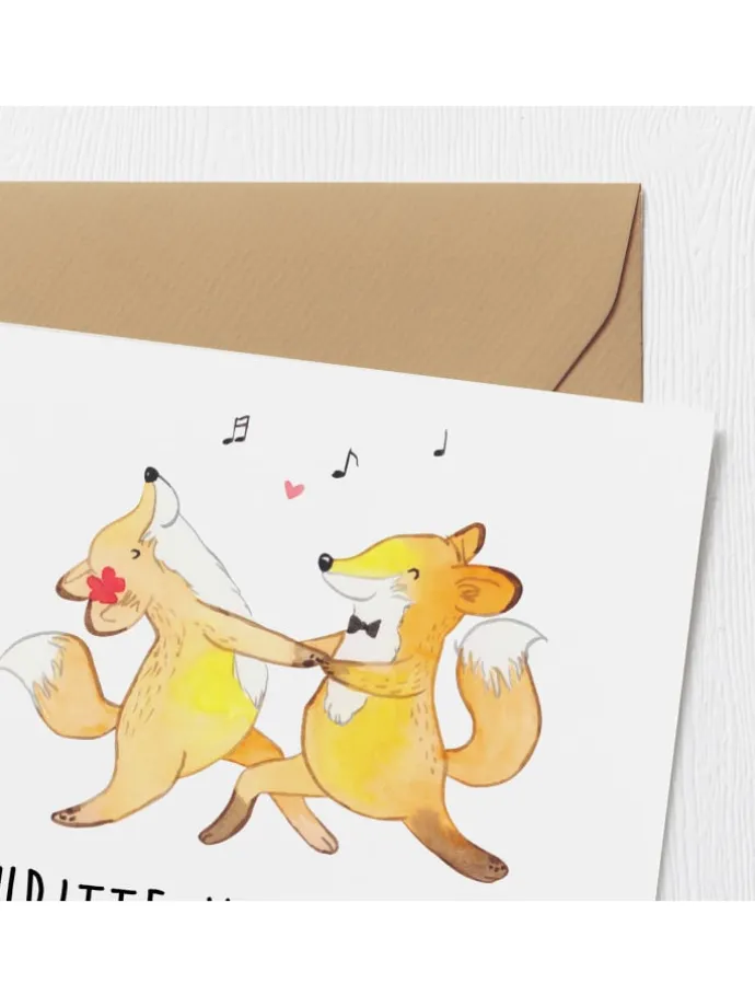 Gutschein Tanzkurs Glück mit Spruch in Weiß