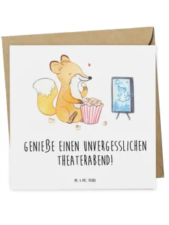 Gutschein Unvergesslicher Theaterabend mit Spruch in Weiß