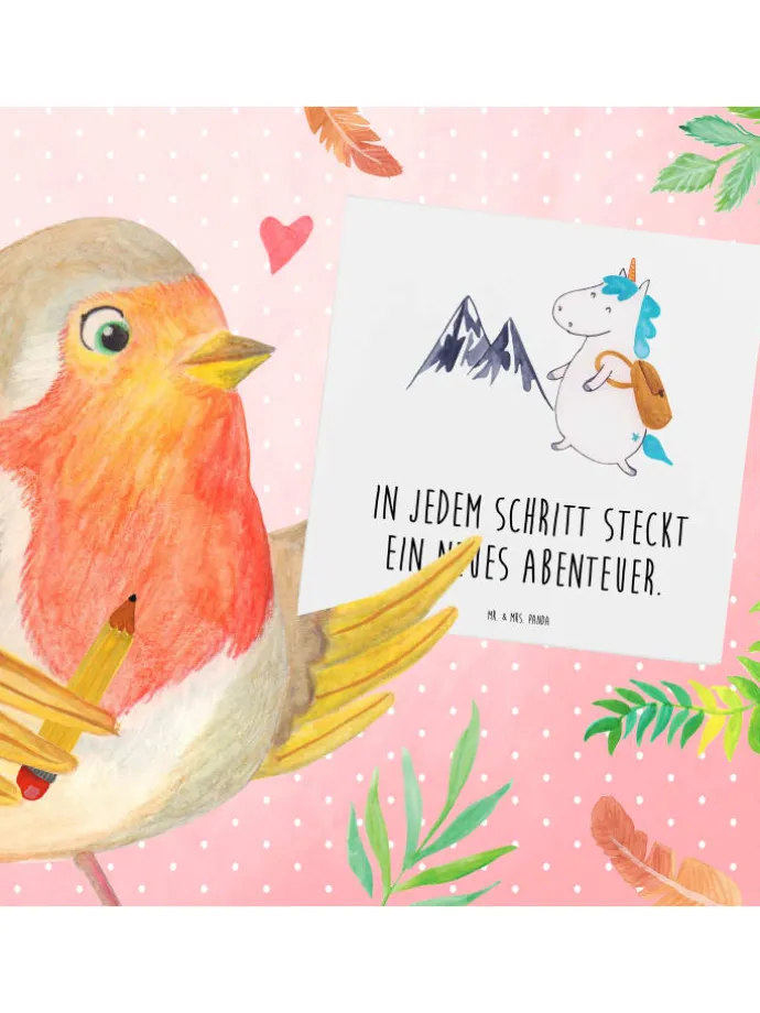 Gutschein Wanderung Abenteuer mit Spruch in Weiß