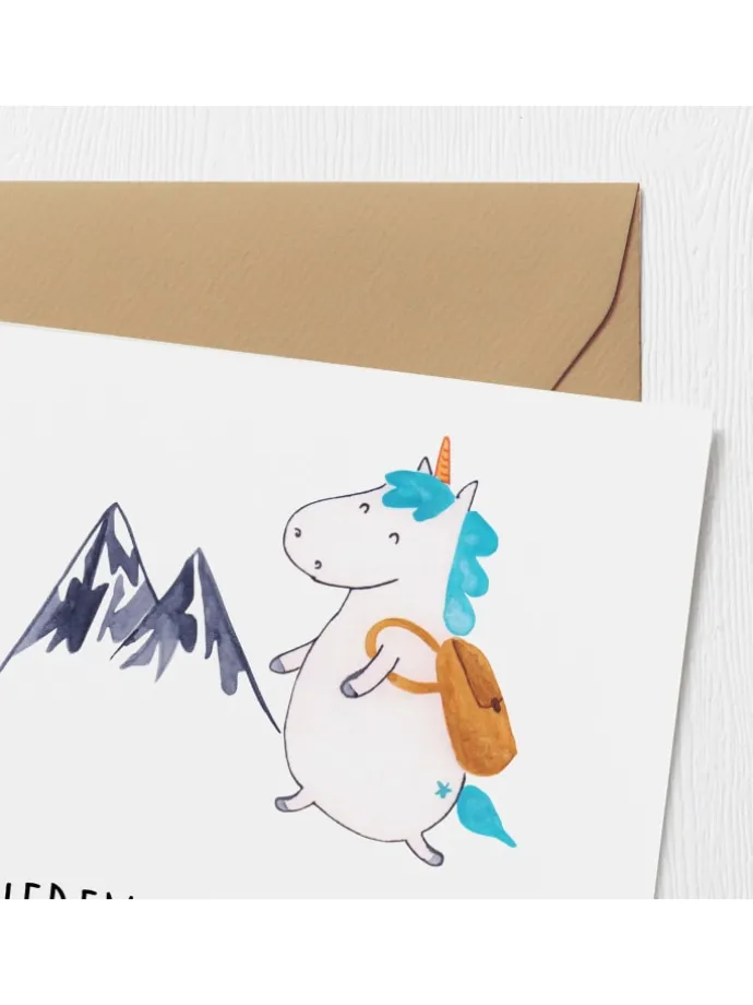 Gutschein Wanderung Abenteuer mit Spruch in Weiß