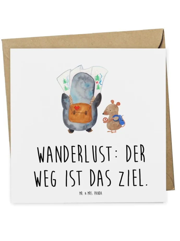 Gutschein Wanderung Lebensweg mit Spruch in Weiß