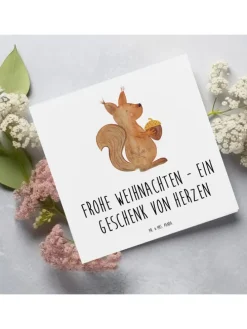 Gutschein Weihnachten Geschenk Herz mit Spruch in Weiß