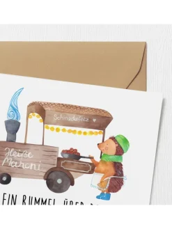 Gutschein Weihnachtsmarktbesuch mit Spruch in Weiß