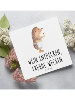 Gutschein Weinprobe Freude mit Spruch in Weiß