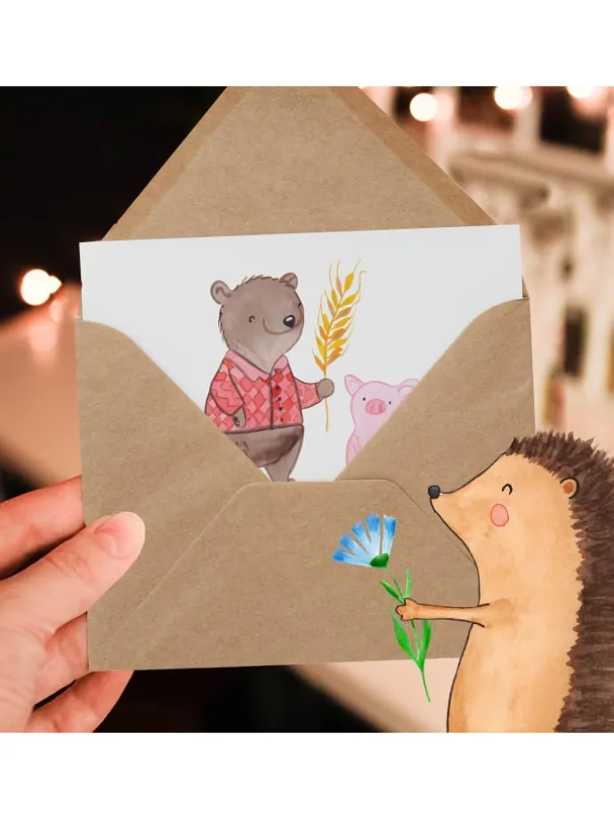 Gutschein Wochenendtrip auf dem Land mit Spruch in Weiß