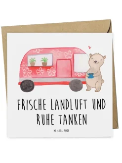 Gutschein Wochenendtrip auf dem Land mit Spruch in Weiß