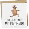 Gutschein Yogakurs Frieden mit Spruch in Weiß