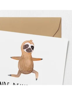 Gutschein Yogakurs Frieden mit Spruch in Weiß