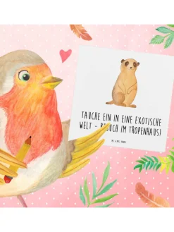 Gutscheinkarte Besuch im Tropenhaus mit Spruch in Weiß