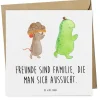 Gutscheinkarte Freundschaftstag Freunde mit Spruch in Weiß