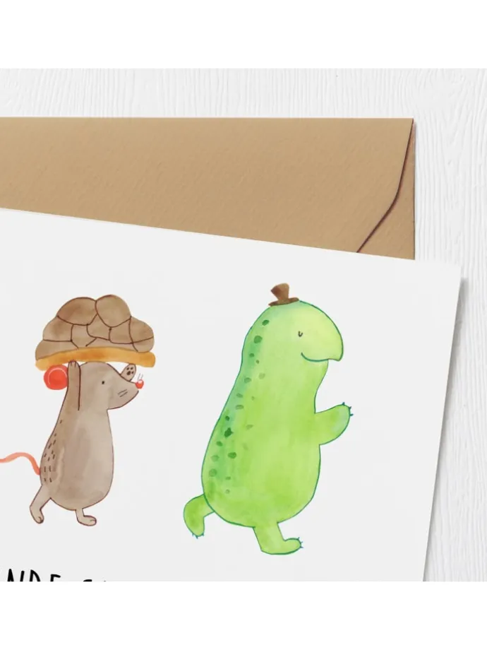 Gutscheinkarte Freundschaftstag Freunde mit Spruch in Weiß