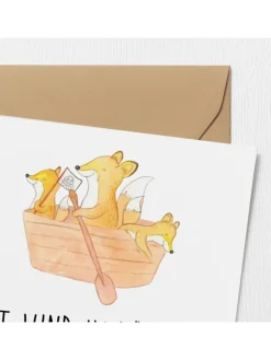 Gutscheinkarte Segelbootstour Abenteuer mit Spruch in Weiß