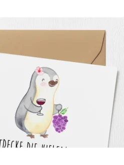 Gutscheinkarte Weinprobe Vielfalt mit Spruch in Weiß