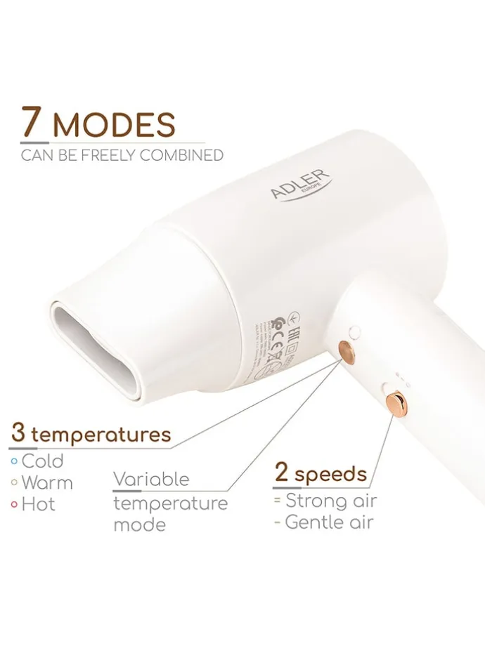 Haartrockner "AD 2272" in Weiß