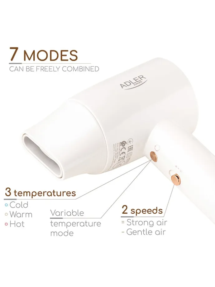 Haartrockner "AD 2272" in Weiß