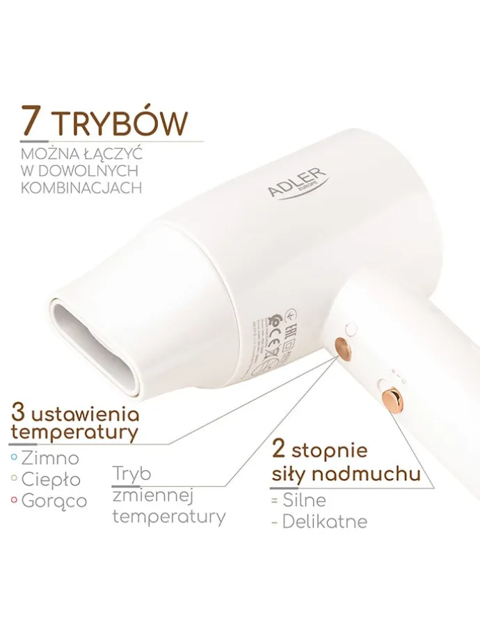 Haartrockner "AD 2272" in Weiß