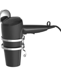 Haartrockner-Halter in Chrom - (B)11 x (H)10 x (T)15 cm