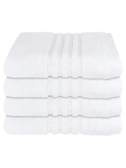 Handtuch Milano im 4er Set in Weiß