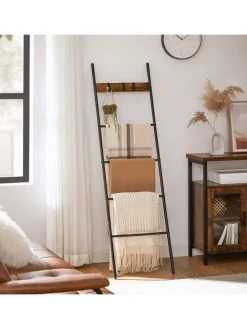 Handtuchleiter in Braun/ Schwarz - (B)44 x (H)160 cm