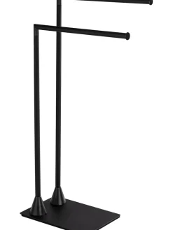 Handtuchständer "Hella" in Schwarz - (B)43,5 x (H)78,5 x (T)20 cm