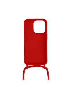 Handy Hülle Umhängehülle kompatibel mit Iphone 15 Pro Rot in Rot