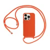 Handy Hülle Umhängehülle kompatibel mit Iphone 15 Orange in Orange