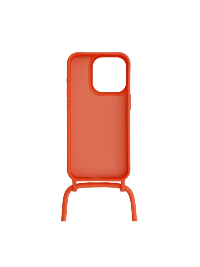 Handy Hülle Umhängehülle kompatibel mit Iphone 15 Orange in Orange