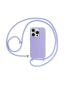 Handy Hülle Umhängehülle kompatibel mit Iphone 15 Pro Max lila in lila