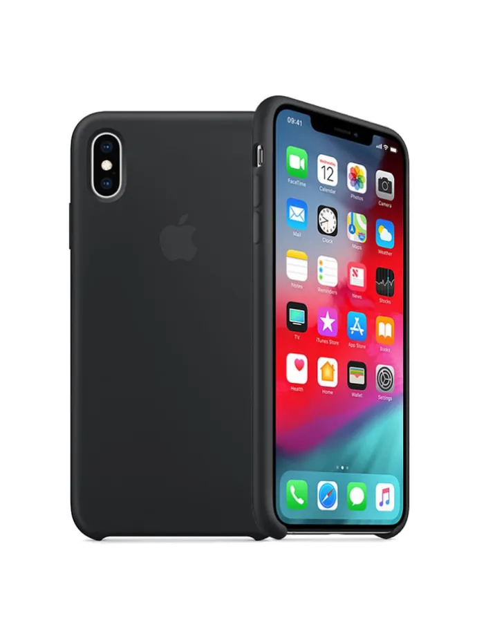 Handyhülle Silikon Case iPhone XS Max MRWE2ZM/A in schwarz