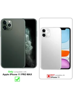 Handykette für Apple iPhone 11 PRO MAX Hülle in LIQUID SCHWARZ