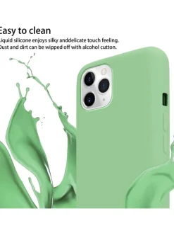 Handykette für Apple iPhone 11 PRO MAX Hülle in LIQUID HELL GRÜN