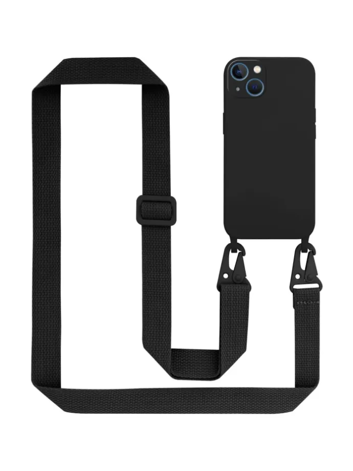 Handykette für Apple iPhone 13 Hülle in LIQUID SCHWARZ