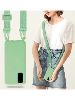 Handykette für Samsung Galaxy S20 Hülle in LIQUID HELL GRÜN