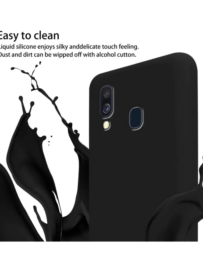 Handykette für Samsung Galaxy A40 Hülle in LIQUID SCHWARZ