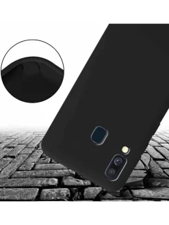 Handykette für Samsung Galaxy A40 Hülle in LIQUID SCHWARZ