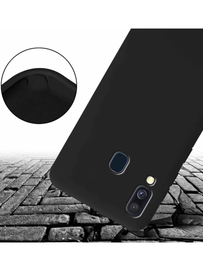 Handykette für Samsung Galaxy A40 Hülle in LIQUID SCHWARZ